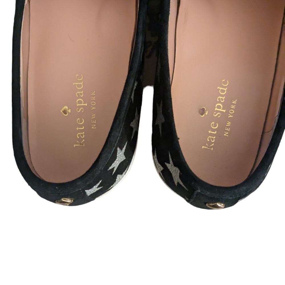 Kate Spade 6 M 1/2 color black silver Star good condition - Picture 4 of 4